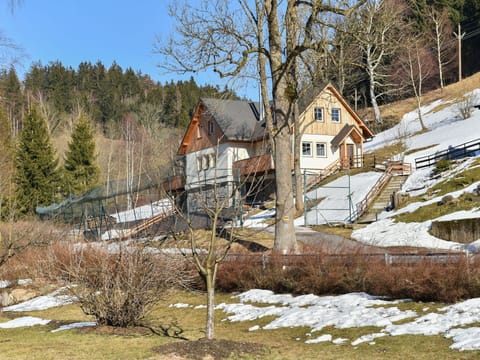 Tree, House, Home, Cottage, Residential Area, Roof, Human Settlement, Rural Area, Slope, Winter