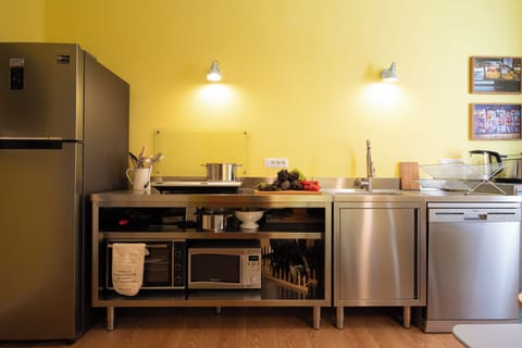 Superior Apartment | Private kitchen | Full-size fridge, microwave, oven, stovetop