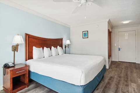 Unit with King bed. Exact unit will be assigned upon arrival. Views, colors, and decor may vary.