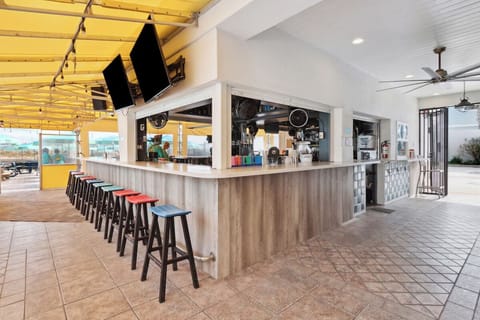 Sip something refreshing at the breezy open-air bar.