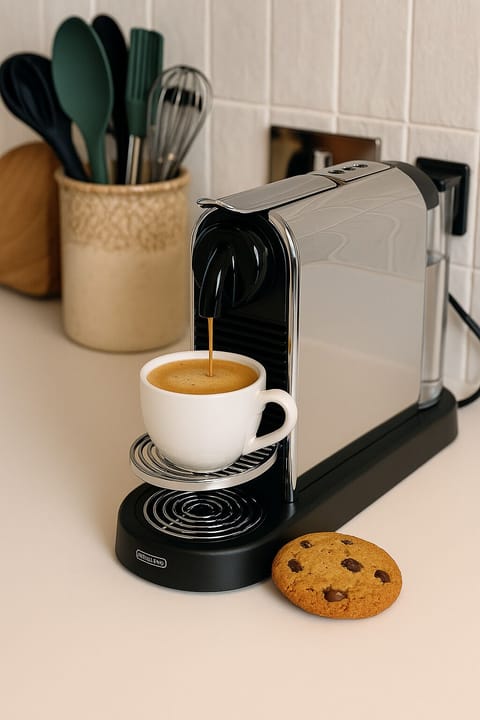 Nespresso Platinum coffee machine for a variety of delicious choices.