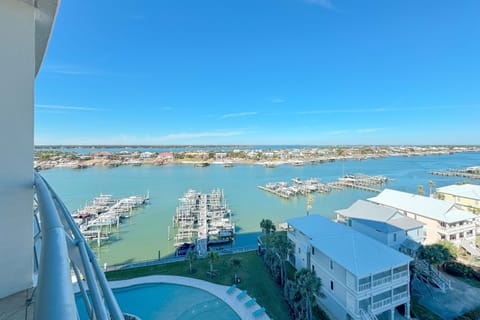 Unwind on this expansive balcony and soak in panoramic water views. A perfect retreat for relaxation and enjoying the coastal breeze.