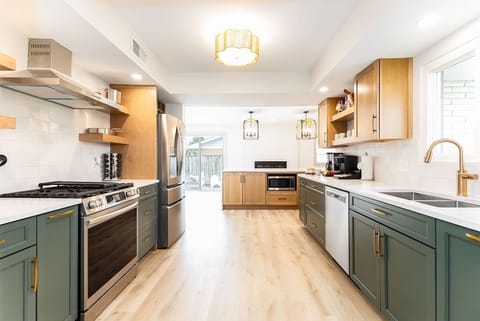 Plenty of counter space in this open concept kitchen!