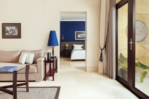 Junior Suite | 1 bedroom, premium bedding, free minibar items, desk