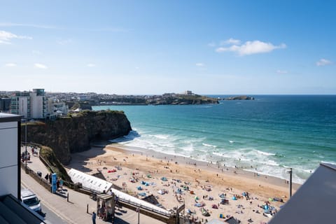 Tolcarne Beach boasts golden sand, plenty of surf and rock pools to explore at low tide