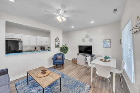 Living room with Roku TV