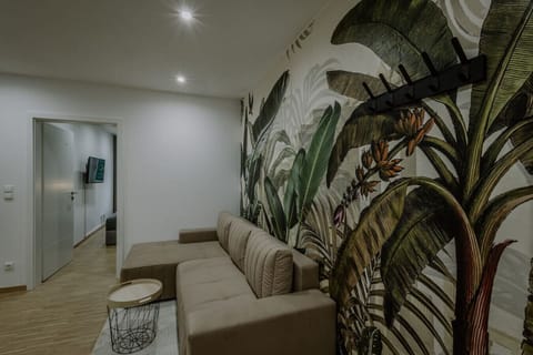 The modern and spacious living room