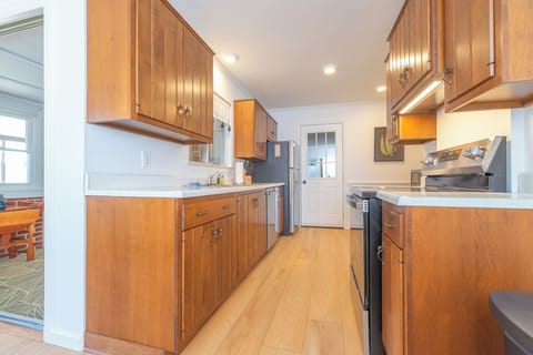 Modern stainless appliances