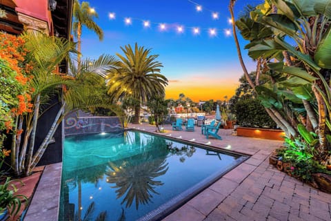 Sunset vibes by the pool, where every moment feels like a getaway 🌴✨