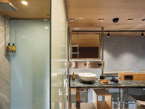 Deluxe Suite | Bathroom | Shower, free toiletries, hair dryer, bathrobes