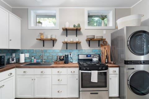 Well equipped kitchen complete w/filtered water during your stay.