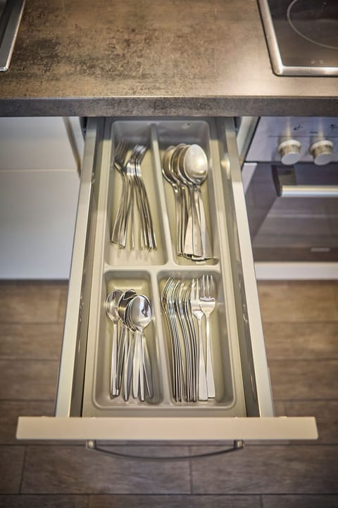 Comfort Apartment, 2 Bedrooms, Mountain View | Private kitchen | Coffee/tea maker, electric kettle, toaster, freezer