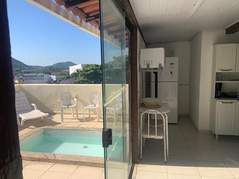 Family Apartment | Private kitchen | Fridge, microwave, oven, stovetop