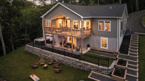 Backyard and Fir pit Seating Area