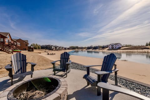 Beautiful view while hanging out by the fire pit
