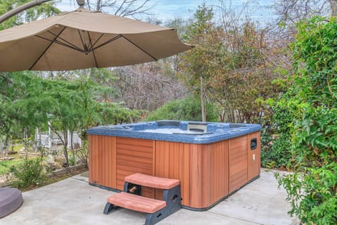 A hot tub to enjoy