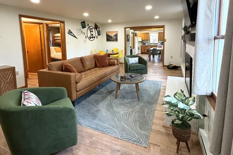 Comfy chairs for watching movies. 