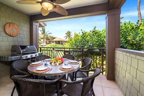 Private Lanai with Private BBQ and Dining