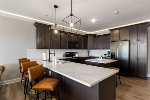 Sleek granite counters ready for your culinary adventures, plus Stainless appliances & handsome cabinetry - chefs will be at home.