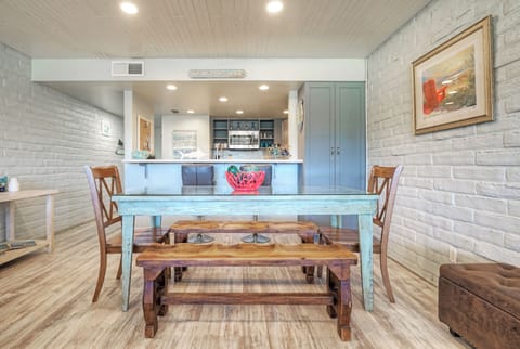 Dining table. (Pour Me a Vacation)