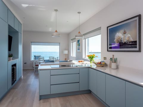 Fridge, dishwasher, electric kettle, toaster