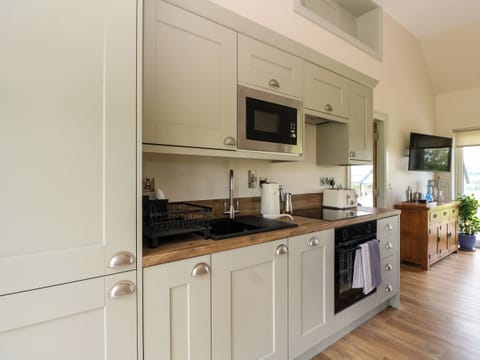 Fridge, dishwasher, electric kettle, toaster