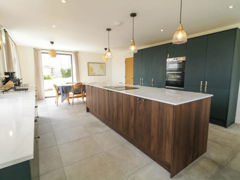 Fridge, dishwasher, electric kettle, toaster