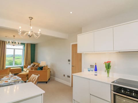 Fridge, dishwasher, cookware/dishes/utensils