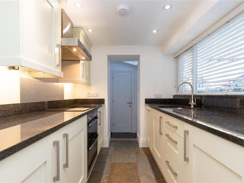 Fridge, dishwasher, electric kettle, toaster