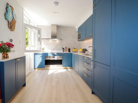 Fridge, dishwasher, electric kettle, toaster