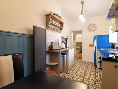 Fridge, dishwasher, electric kettle, toaster