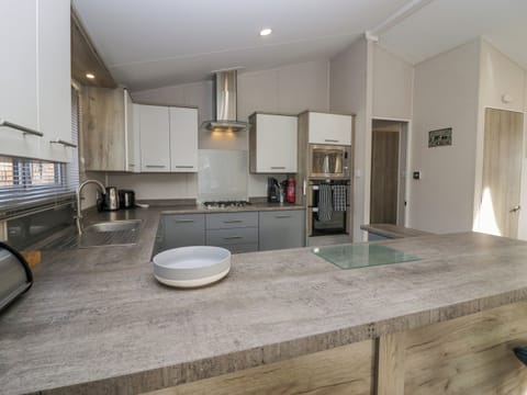 Fridge, dishwasher, electric kettle, toaster