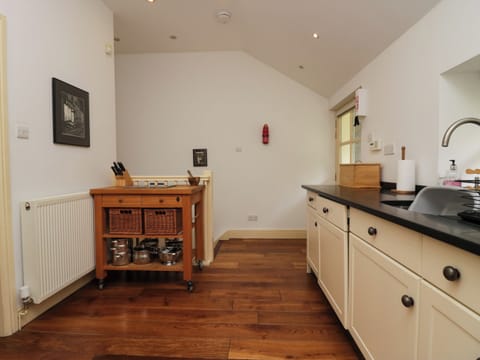 Fridge, dishwasher, electric kettle, toaster