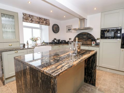 Fridge, dishwasher, electric kettle, cookware/dishes/utensils