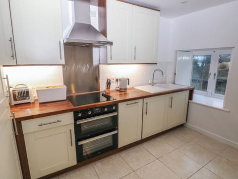 Fridge, dishwasher, electric kettle, toaster