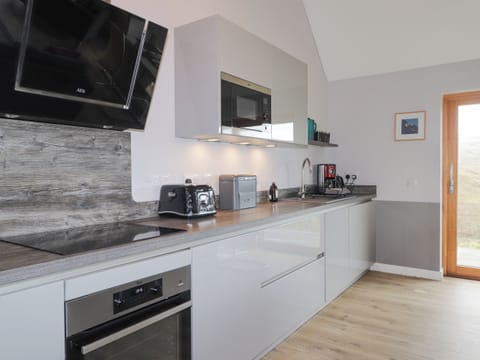 Fridge, dishwasher, electric kettle, toaster