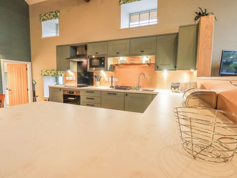 Fridge, dishwasher, electric kettle, toaster