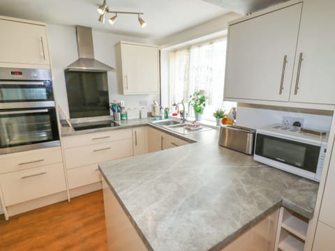 Fridge, dishwasher, electric kettle, toaster