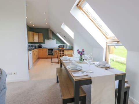 Fridge, dishwasher, electric kettle, toaster