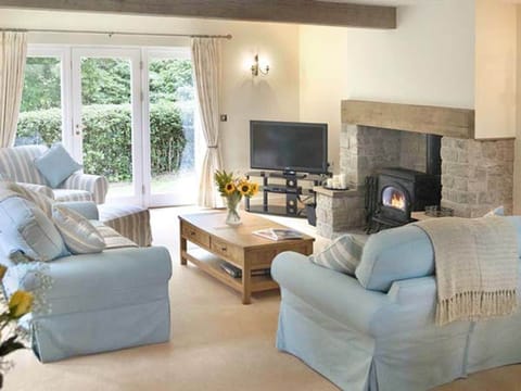 Flat-screen TV, DVD player