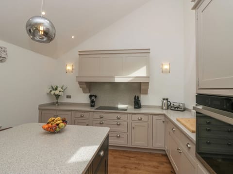 Fridge, dishwasher, cookware/dishes/utensils