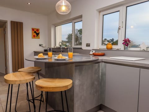 Fridge, dishwasher, electric kettle, toaster