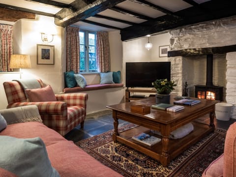 Fireplace, DVD player