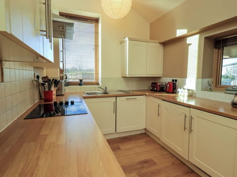 Fridge, dishwasher, electric kettle, toaster