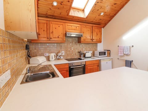 Fridge, dishwasher, cookware/dishes/utensils