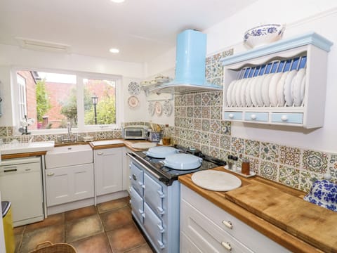 Fridge, dishwasher, electric kettle, toaster