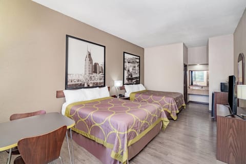 Desk, blackout drapes, iron/ironing board, free WiFi