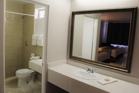 Deluxe Double Room | Bathroom | Shower, hair dryer, towels, soap