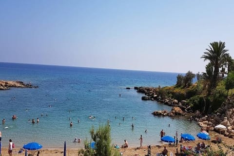 On the beach, white sand