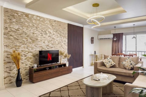 Basic Apartment | Living area | 55-inch Smart TV with satellite channels
